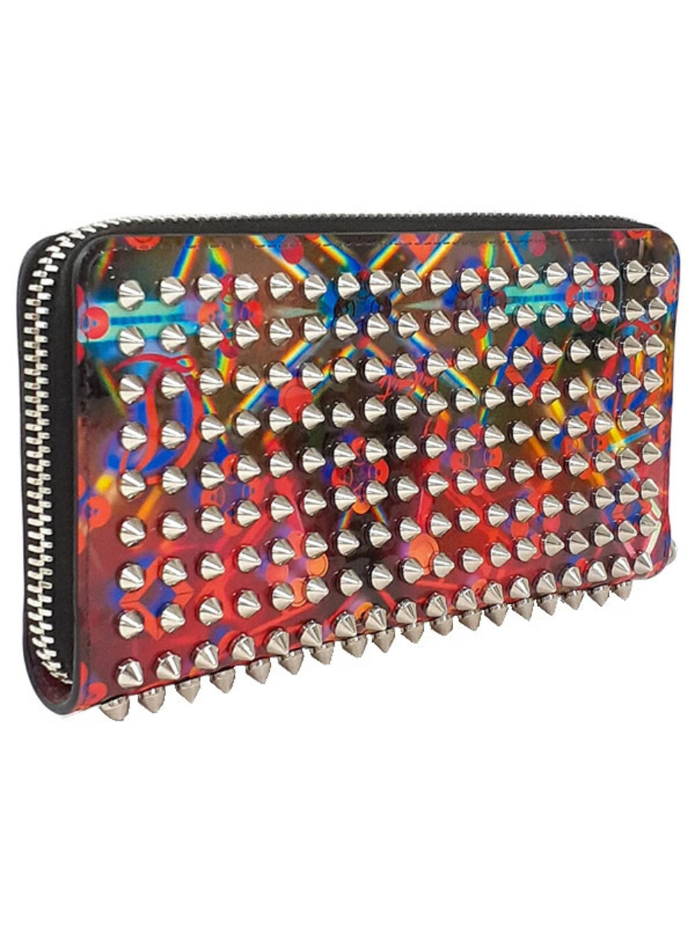 Christian Louboutin Wallet Round Zipper Studded Long Panettone